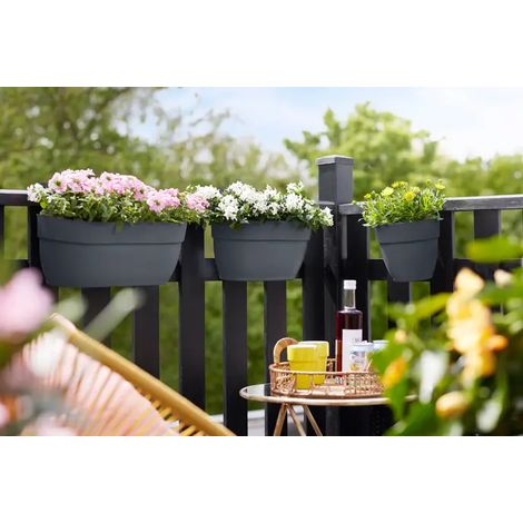 Vibia Campana Easy Hanger Medium Elho – vaso sospeso resistente per esterni - Colore: Bianco