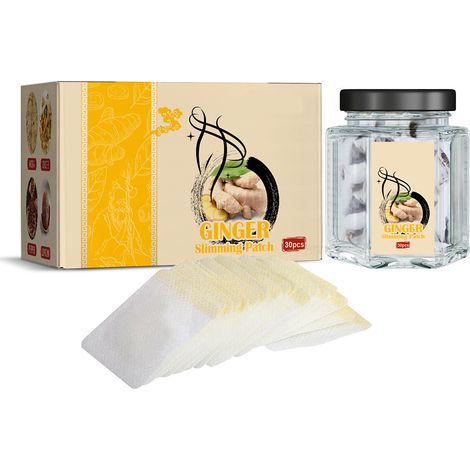30 patchs détoxifiants amincissants pour le ventre, à base de plantes chinoises naturelles, moxa et gingembre, pour le nombril. (1/5)