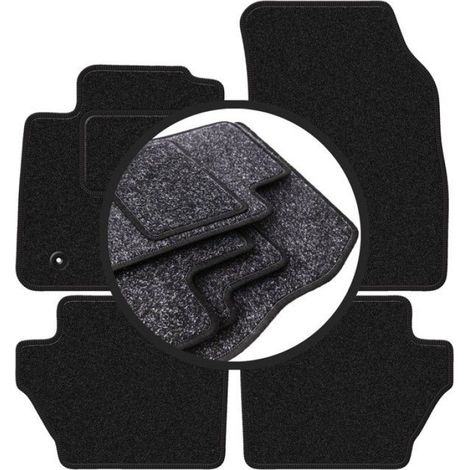 Tapis De Voiture - Polypropylène - Pour Ford Fiesta MK7 Hayon (2011-2017) - Anthracite - Lot De 4 (1/5)