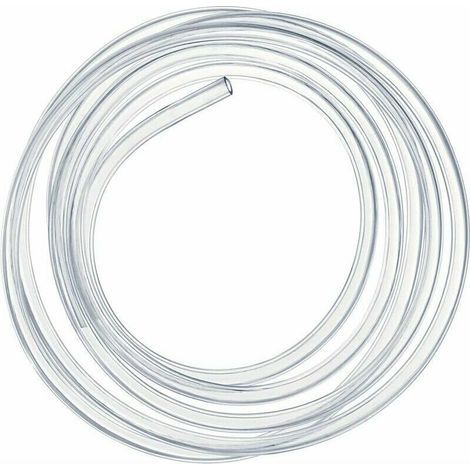 Tuyau en PVC souple transparent de 2 mètres, flexible de pression de 16 × 20 mm.