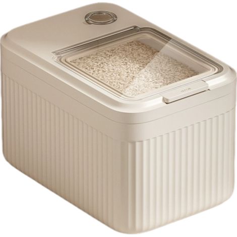 Seau à Riz Hermétique 5kg – Étanche Humidité/Insectes – Doseur Offert – Grande Capacité (1/5)