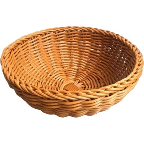2 Panier De Rangement En PP, Design Tressé, Grande Capacité, Pour Cuisine Et Salle À Manger (1/5)