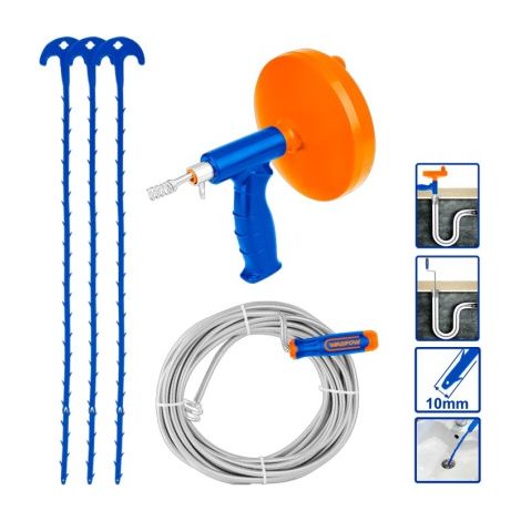 Set di 5 strumenti per la pulizia degli scarichi WADFOW, strumenti versatili e durevoli (1/4)