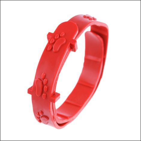 Collier anti-puces et tiques ajustable pour chats, rouge, 1 unité (1/5)