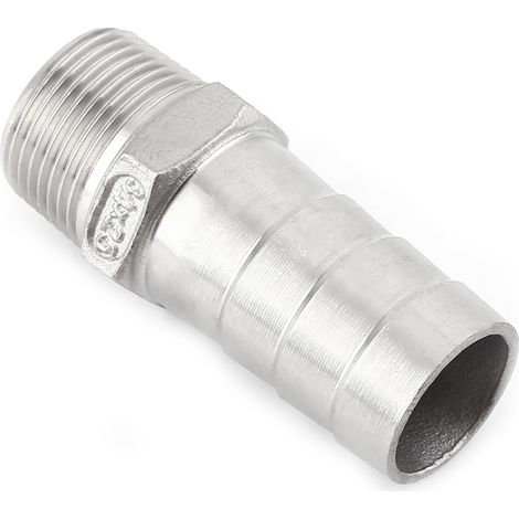 Acier inoxydable, filetage mâle, raccord de tuyauterie, adaptateur, connexion de tuyau (3/4" x 25 mm) (1/5)