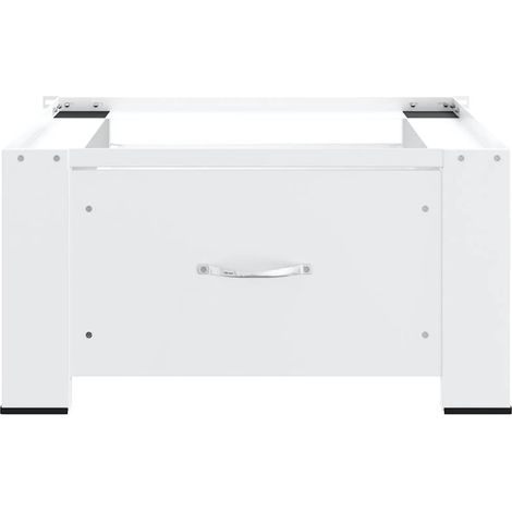Socle pour machine à laver avec tiroir Blanc (1/5)