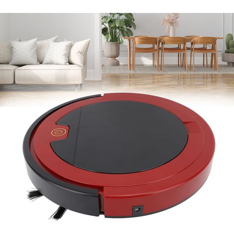 Robot aspirador multifuncional, rojo, ABS/textil, 30 x 30 cm, incluye 4 cepillos. (1/5)