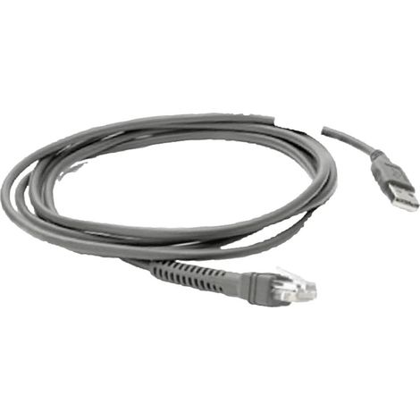 ZEBRA Zebra CBA-U21-S07ZBR - Noir - 2,1 m - USB - EAS - Male connector / Male connector - DS2208-SR