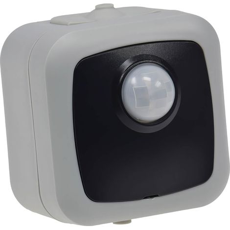 Feuchtraum Aufputz Bewegungsmelder IP44 AP grau LED geeignet (1/5)