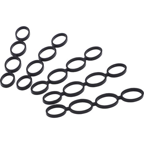 5 Pièces Bande de Résistance pour Exercices de Doigts Guitare Basse Banjo Piano Renforcement Musculaire (1/5)