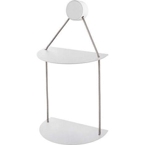 EVER Ring mensola doppia cromato/bianco codice prod: EVRGMDCRC (1/2)
