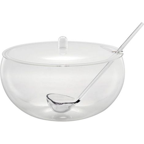 Guzzini Bowl Poncera con coperchio e mestolo trasparente