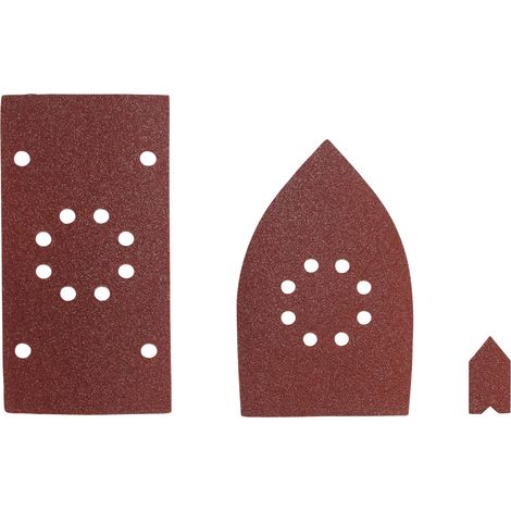 30 Abrasifs Mixtes Ponceuse - SMS30A - 1/3 Feuille, Triangles, Doigts, Pour RMS180 (1/3)