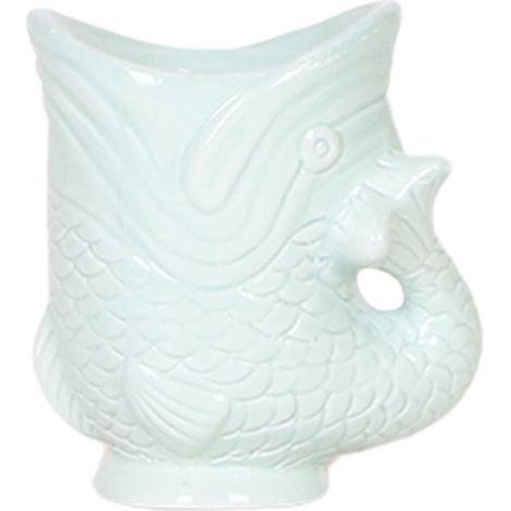 Cache-pot Décoratif Poisson en Céramique Turquoise pour Succulentes 6 cm - PANGIVO (1/5)