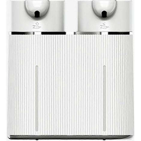 Distributeur automatique double tête de savon mousse et liquide, mural, rechargeable par USB, avec capteur infrarouge (1/5)