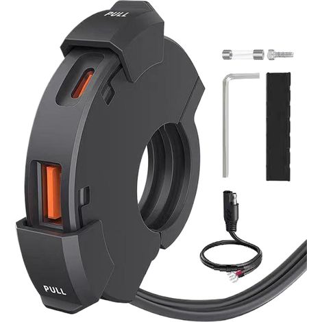Chargeur USB étanche pour moto Chargeur GPS, adaptateur USB étanche PD30W (1/5)