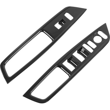 Garniture de panneau de commande de vitre intérieure pour portière LHD, adaptation remplacement pour Honda Odyssey 2018-2020, finition noir, kit de garniture de porte conducteur, pièce de rechange aut (1/5)