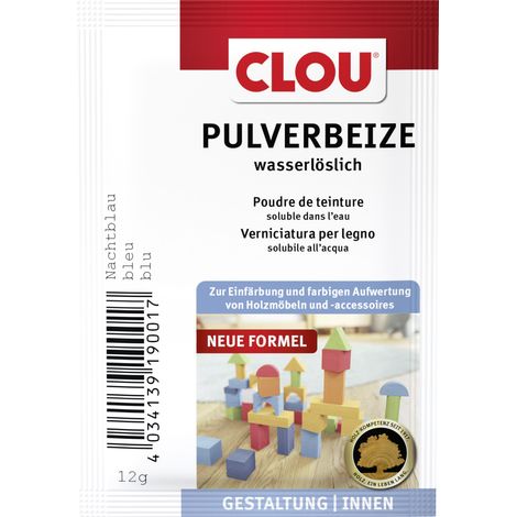 Clou Holzbeize 12 g nachtblau