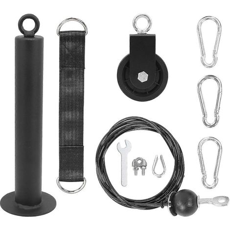 Kit d'équipement de fitness à monter soi-même - Poulie de traction à goupille de chargement pour entraînement à domicile (1/5)