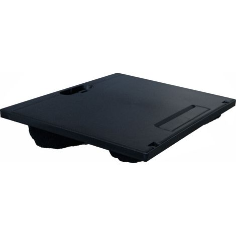 Support ordinateur portable avec coussin - Plastique / Tissu - Réglable - Noir (1/5)