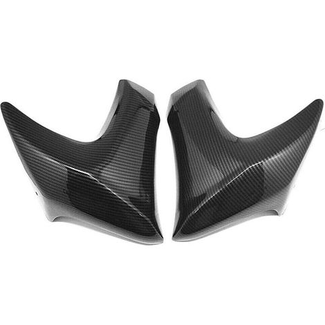 Copertura radiatore moto, copertura decorativa per indicatore di direzione laterale centrale della carenatura per modelli ER6N ER-6N 2012-2016, motivo fibra di carbonio.
