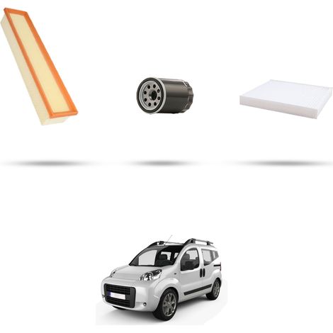 Kit tagliando 3 filtri compatibile con Fiat Qubo (225) 1.4 57kw dal 2015 (1/5)