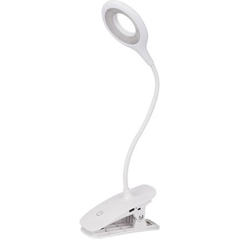 LED-Schreibtischlampe, Leselicht, 1200 mAh, wiederaufladbar, 16 LEDs, 3 Helligkeiten, Nachttischlampe, 360° flexible Touch-Steuerung, kabellose Nachttischlampe für Kinder, Nacht, Studium und Arbeit (1/5)
