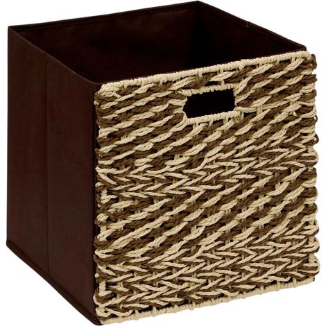 Boîte de Rangement Noela "Mix n'Modul" 31x31cm Marron (1/5)
