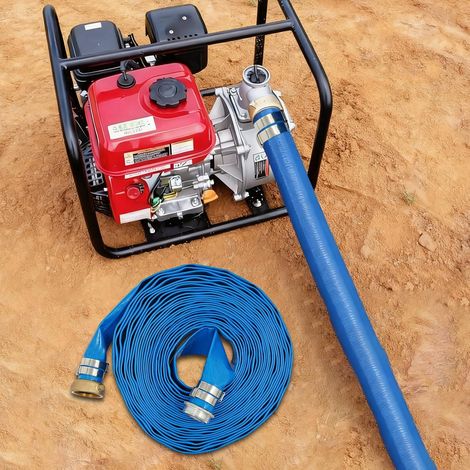 Water Discharge Hose, 1.5" x 50 ft Backwash Hose for Swimming Pools, Industrial Agricultural Water Pump Drain Hose (1/5)
