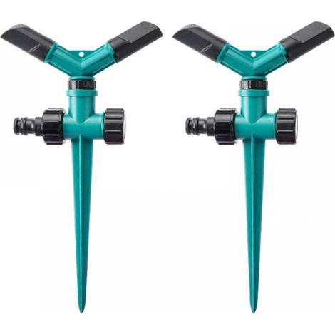 Automatic rotary sprinkler for lawn, garden and vegetable patch, sprinkler series, garden needle sprinkler, 2 pieces (1/5)