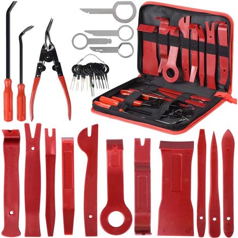 30 pièces outils de garniture outils démontage Installation panneau intérieur outils de garniture autoradio porte panneau garniture Kit Auto avec sac - RWAuto et Moto ›Outils et dépannage› Outils à ma (1/5)
