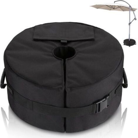 Sac de Poids de Base pour Parasol - Diamètre Réglable Ouverture latérale Poids de La Base du Parasol - Support de Poids de Parasols de Jardin Extérieur pour Patio - Sacs de Sable Jusqu'à 40 kg