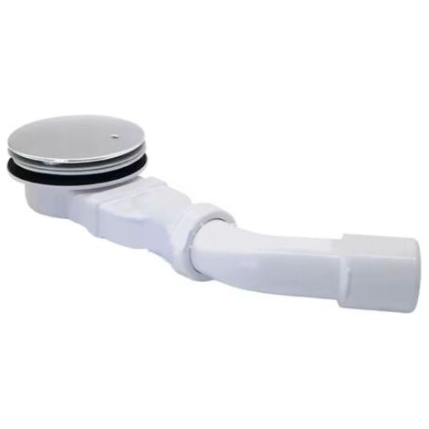 Pommeau de douche extra plat 90 mm – Ensemble pommeau de douche pour douche, siphon de douche avec bouchon anti-odeur, brosse à cheveux, flexible (1/5)
