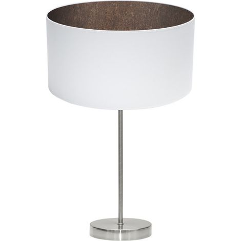 Sobremesa tatiana 1xe27 niquel/blanco-oxido 63x30x30 cm (1/2)