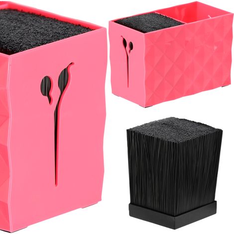 Soporte organizador para tijeras de peluquería, maceta rosa (1/5)