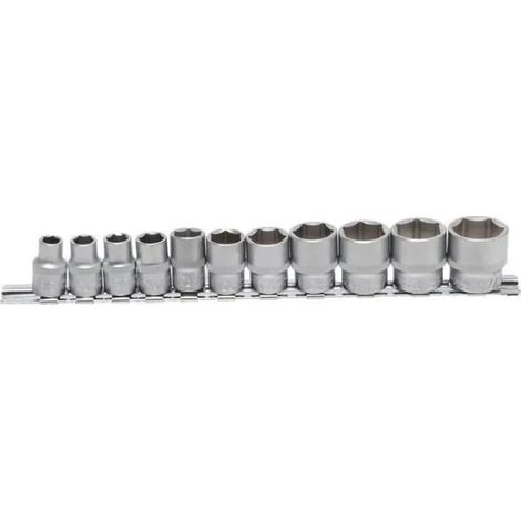 Chiavi a bussola bgs-technic 9110 acciaio cromato 11 pezzi