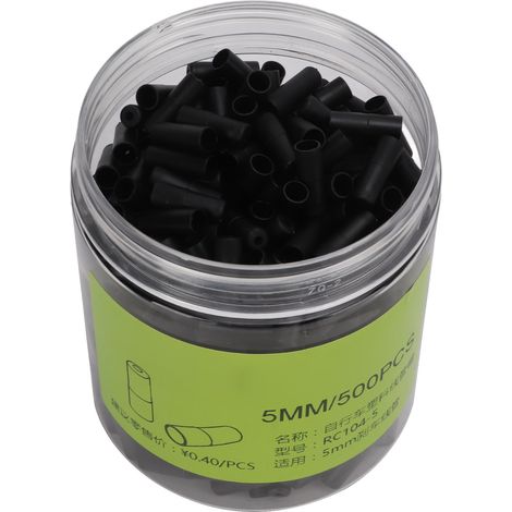 500 pièces. Gaine de protection pour câble de frein de vélo en plastique de 5 mm, finition brillante, type polyéthylène haute densité. (1/5)