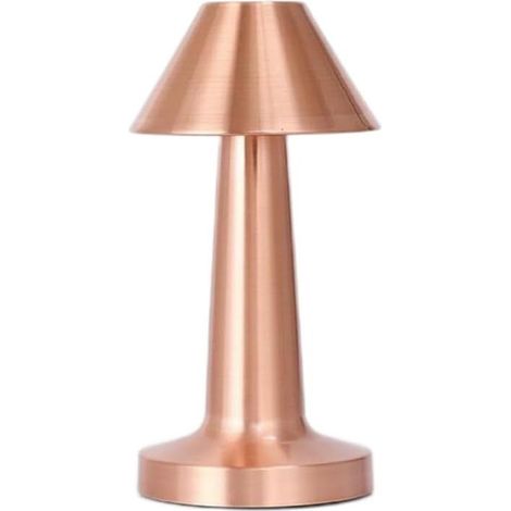 Lampe de table LED rechargeable, portable et sans fil avec 3 niveaux de luminosité, lampe tactile, lampe de chevet, lampe de nuit pour une utilisation intérieure et extérieure, restaurant, bar, café ( (1/3)