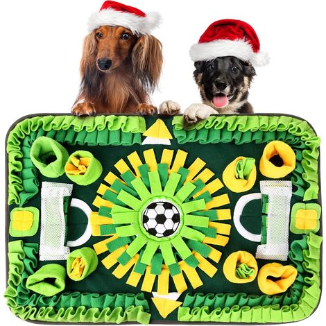 Tapis d'alimentation 50 x 75 cm, stimulation mentale, puzzles pour chiens intelligents, jouets interactifs pour chiens, jouets pour chiens pour les occuper, tapis d'alimentation stimulant pour chiens (1/5)