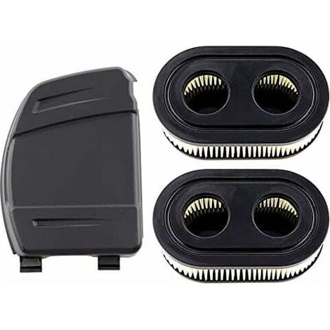 Ensemble de 2 Filtres à Air avec Couvercle de Filtre à Air pour Moteurs Briggs & Stratton 550E, 575EX, 575IS, 625EXI, 650EXI, 675EXI, 675IS, Remplace les Pièces 594106, 798339, 798452, (1/5)