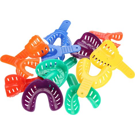 Ensemble de 12 gouttières dentaires en plastique pour le soutien des dents et les outils buccaux