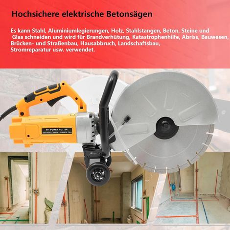 3000W Betonsäge Trennschneider Pflasterschneider mit 350mm Diamanttrennscheibe