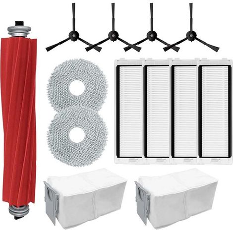 13 teiliges Zubehörset passend für Roborock P10 / Roborock Q Revo Staubsauger (schwarz) (1/4)