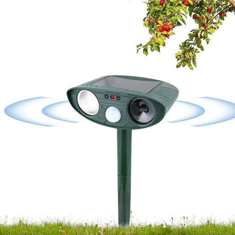 Ultrasonic Cat Repellent - Effective Against Garden Rodents  With Strobe Flash  Device [H1530]