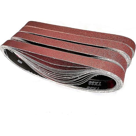 Bande abrasive 25 x 762 mm, lot de 15 pièces, grain 3x (1/5)