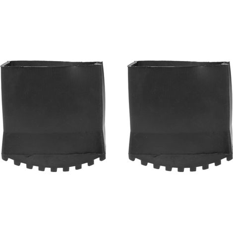 Patins Antidérapants en Caoutchouc 2 Pcs 55X25 MM pour Échelles et Escabeaux Protection Sol Solide pour Usage Domestique et Professionnel (1/5)