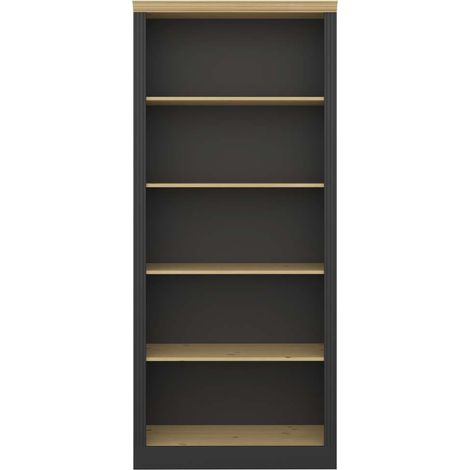 Ebuy24 – Bibliothèque Nola 4 étagères couleur café – Matériaux de haute qualité – Design élégant pour intérieur moderne (1/4)