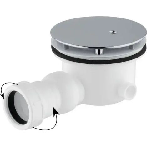 Piletta doccia sifonata ispezionabile ABS cromato 1 1/2 attacco CGS