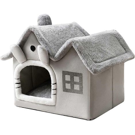 Abnehmbares, waschbares Katzenbett, warme Katzenkissen, Katzenhaus, warmes Katzen- und Hundenest