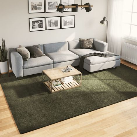 Teppich HUARTE Kurzflor Weich und Waschbar Waldgrün 240x340 cm (1/5)